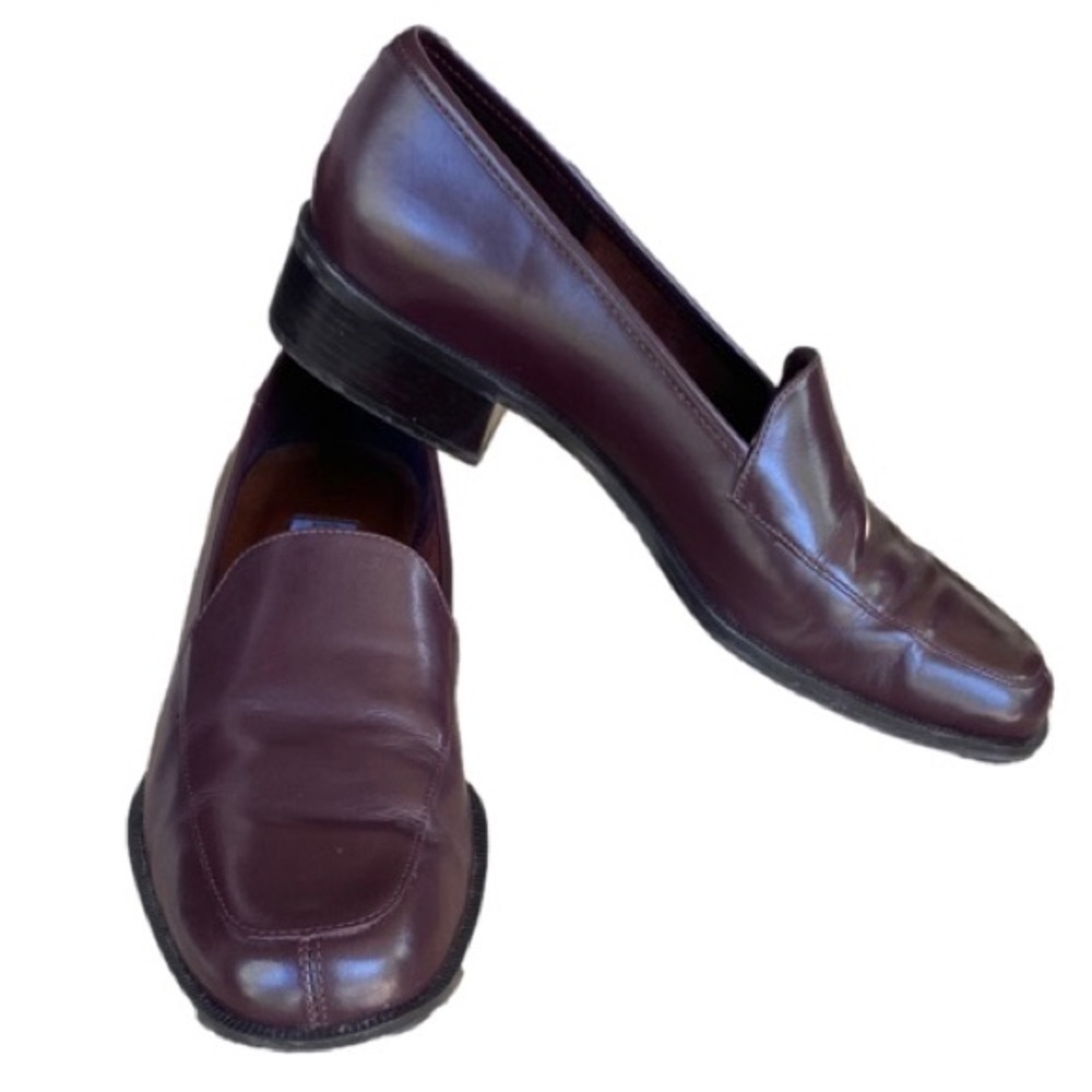 ETIENNE AIGNER Townsend Loafers Leather Slip-on Low Heel Brown Women Size 6N - Picture 3 of 12